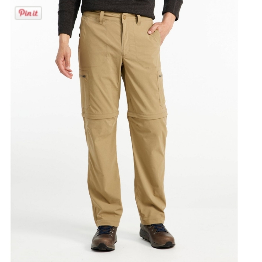 LL Bean Water-Resistant Cresta Zip-Off Convertible Pants Shorts 35 × 32 Gorpcore